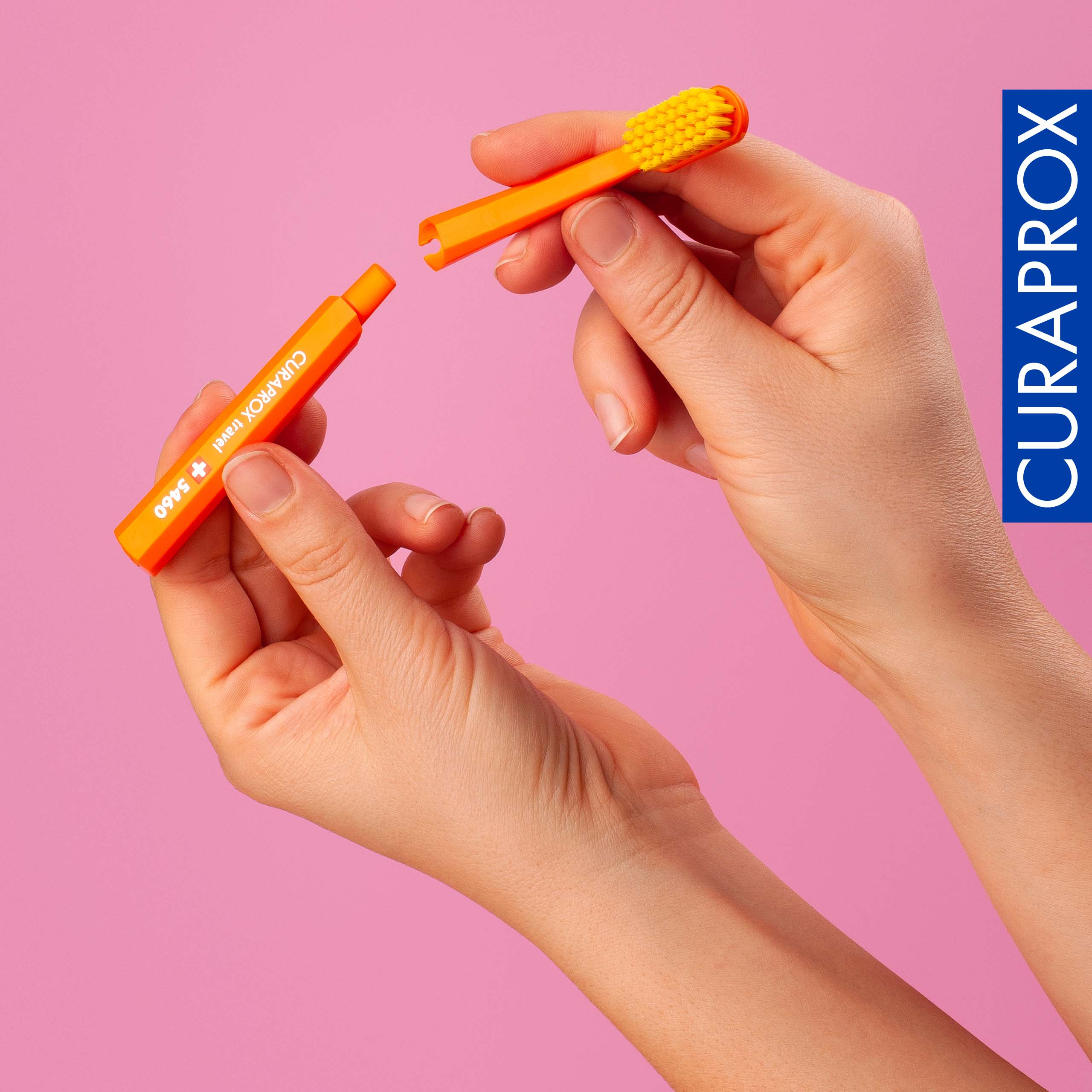 Travel Set spare brush head. Orange. 2 pcs - Image 5